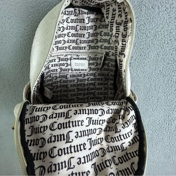 Juicy Couture White/Ivory Embossed Logo Backpack main image 16